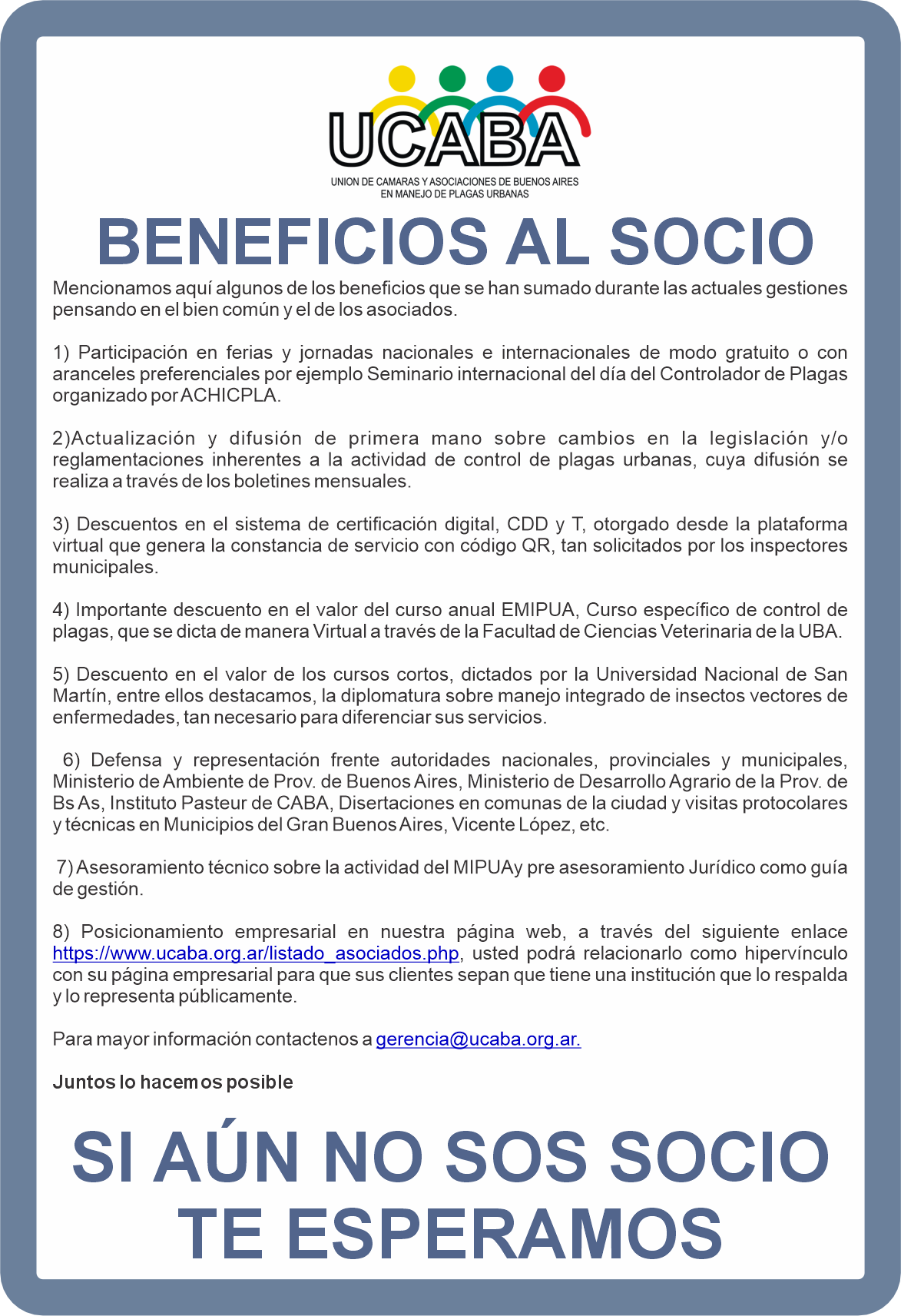 Beneficios al Socio